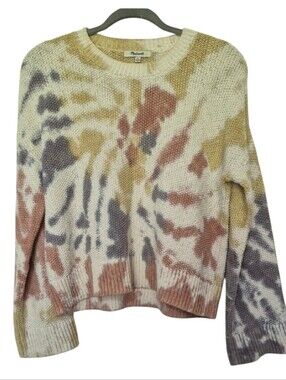 Madewell Size XS Tye Dye Sweater Oversized Heavy